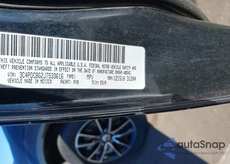 2018 Dodge Journey Sxt from USA, damaged, VIN 3C4PDCBG2JT533616